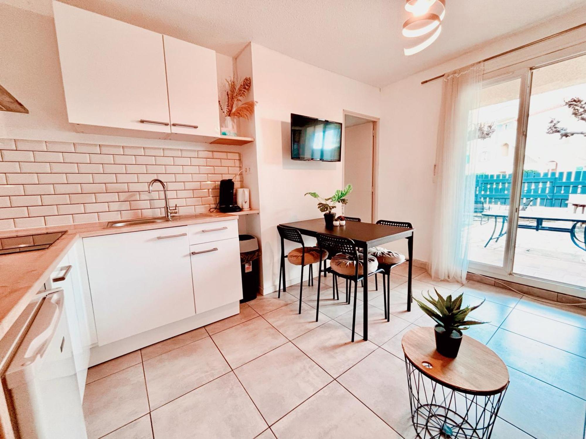 Appartement Calme Avec Jardin Privatif - 3 - Canet-en-Roussillon Luaran gambar